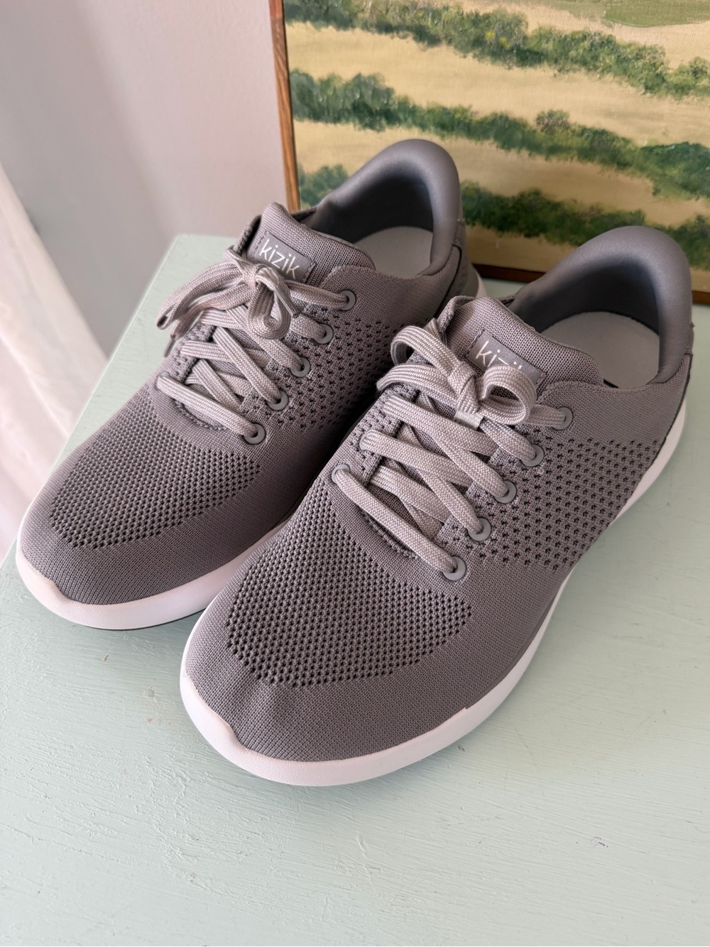 Kizik Lima Gray Sneakers Slip On Size 7-8.5